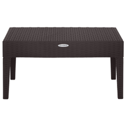 Стол пластиковый журнальный прямоугольный Ola Dom арт.ЭП 401455 (коричневый)