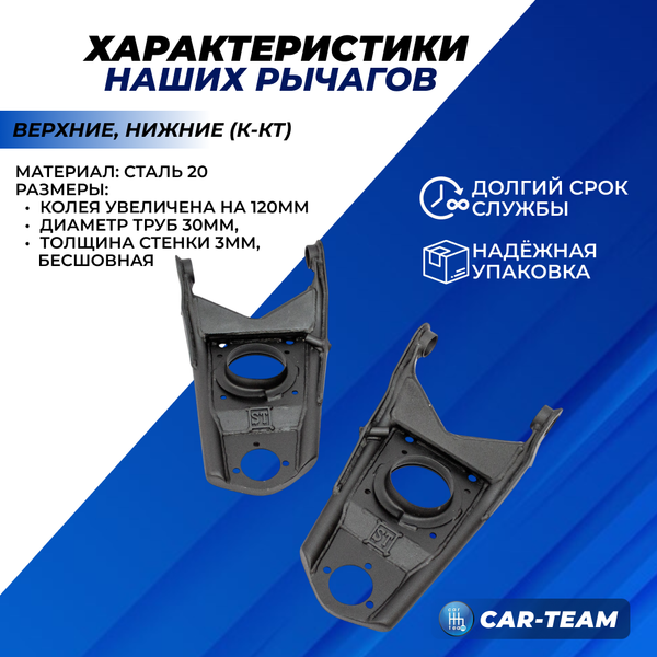 Рычаги дрифт треугольные ВАЗ 2101, 2102, 2103, 2104, 2105, 2106, 2107 "ST-Auto" модификация Rally Sport (st-04)
