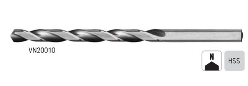 Сверло длинное ф12х205/134 DIN340 HSS VN20010.1200