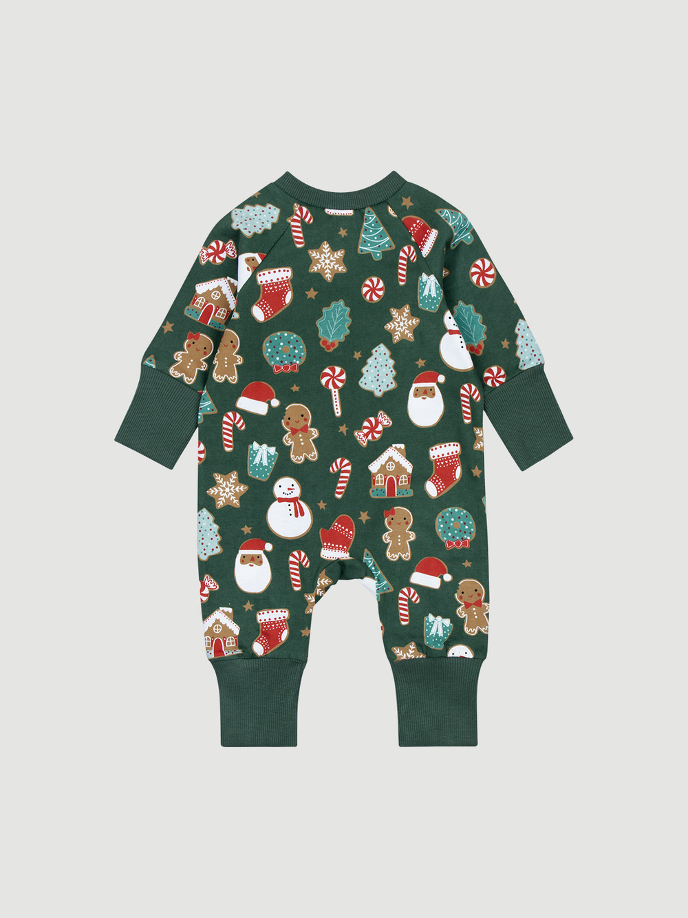 Комбинезон на манжетах Mjölk Имбирный пряник, с рукавом реглан