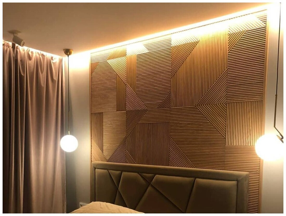 Рифленые стеновые панели из Сосны