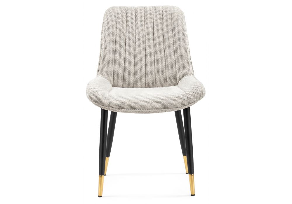 Стул на металлокаркасе Seda 1 latte / black / gold