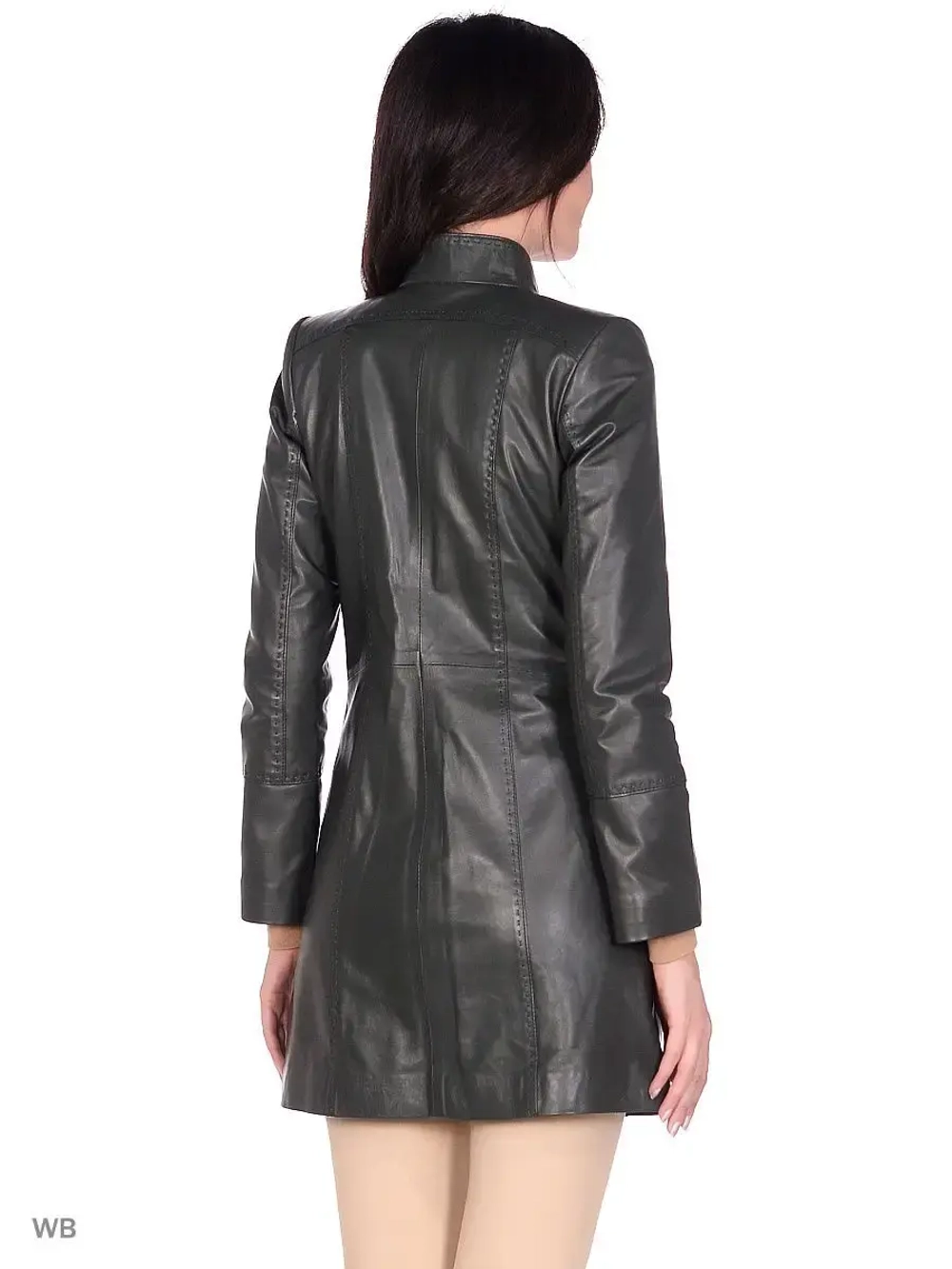 Женский кожаный плащ/натуральная кожа/Турция