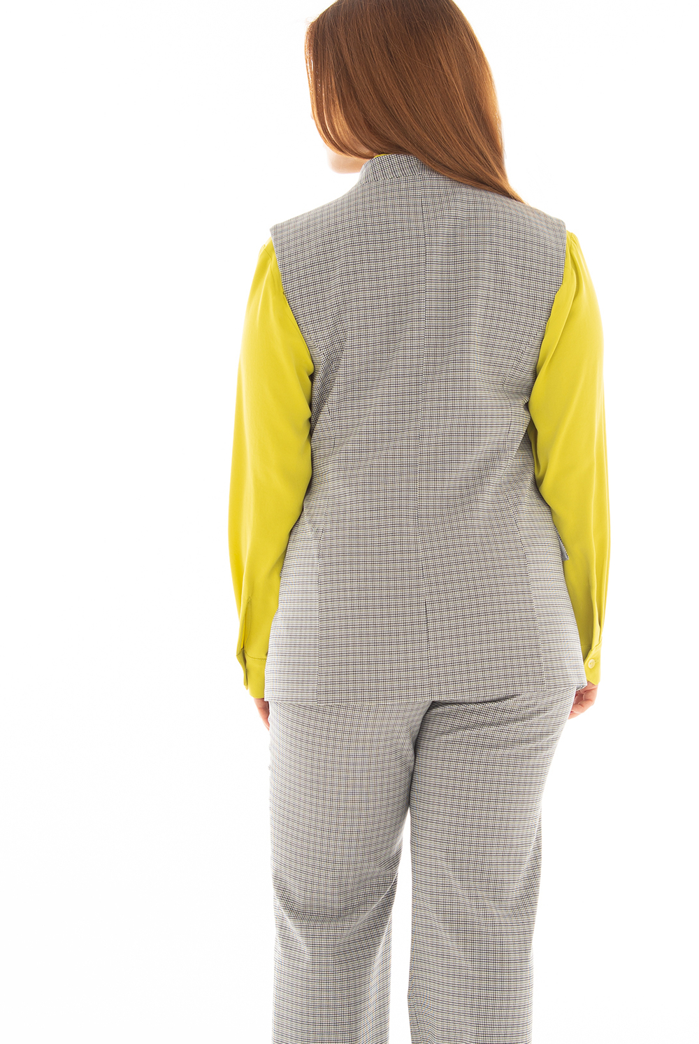 Жилет женский 4409зп, клетка #406Ко064409зп