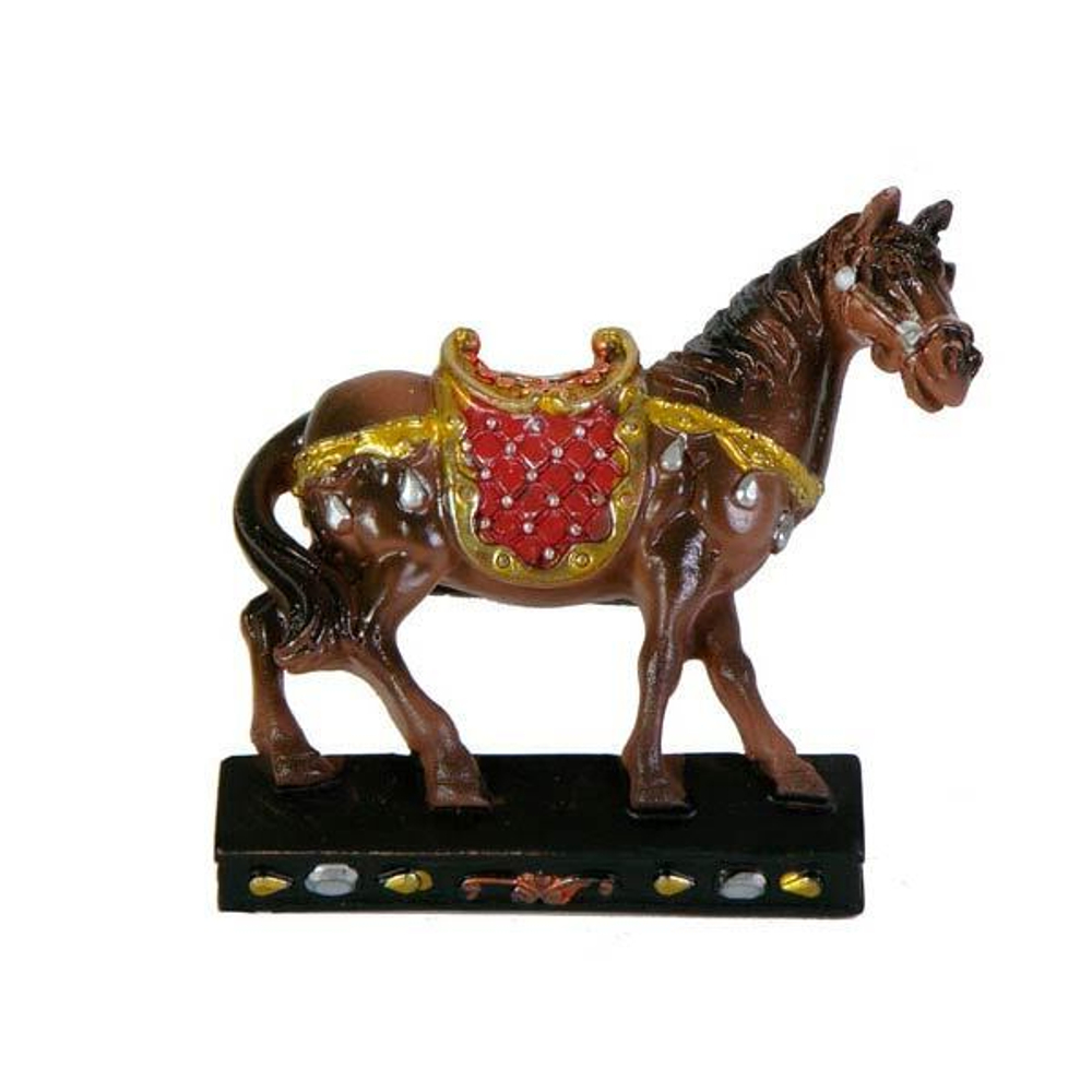 Магнит Лошадь черная 7см