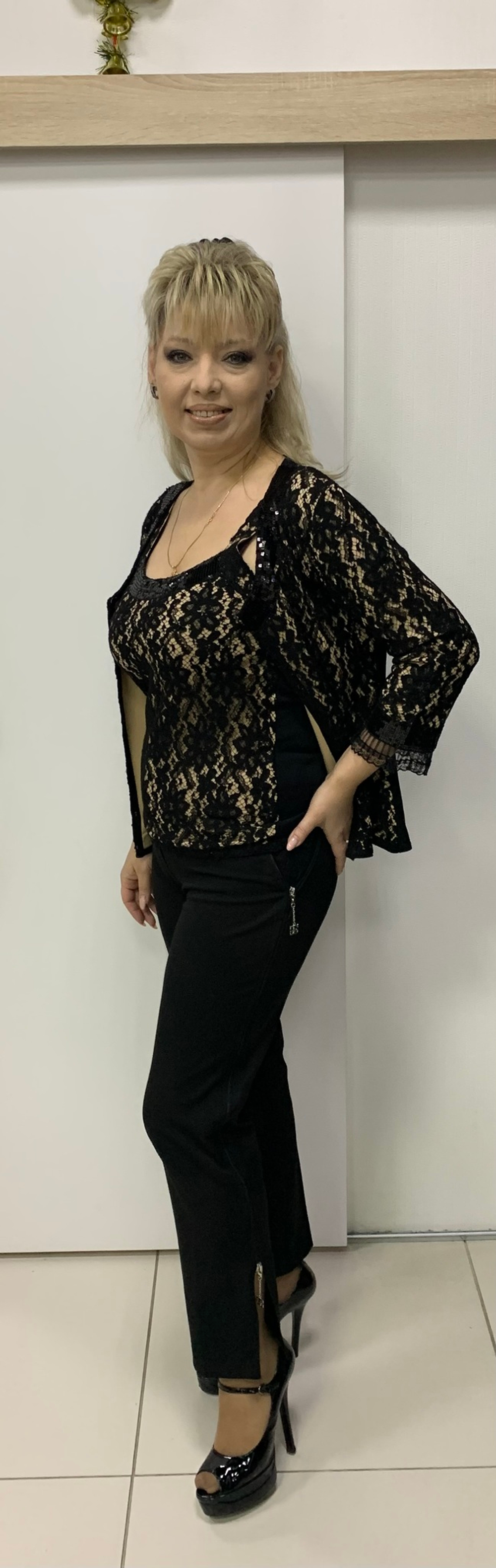 Французские черные брюки с молниями