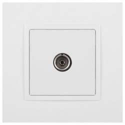 14-3101-01 ЭРА Розетка TV одиночная, IP20, Эра Elegance, белый