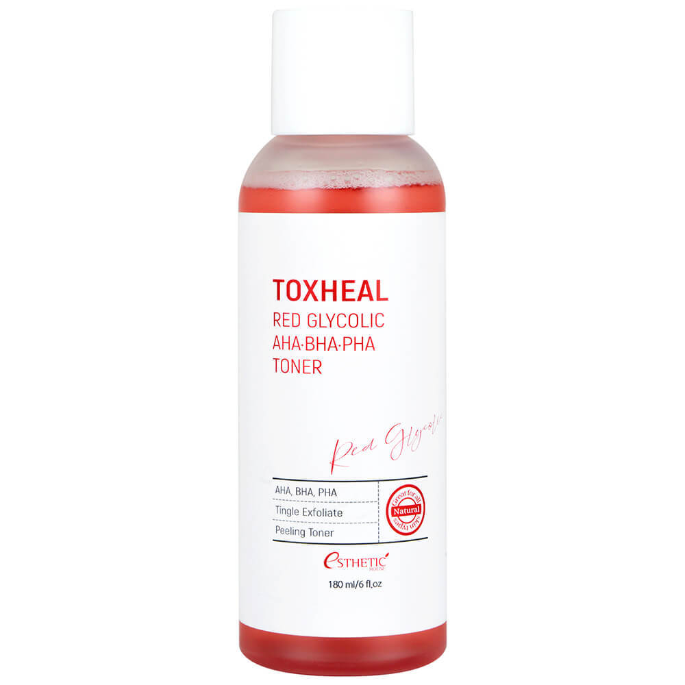 [ESTHETIC HOUSE] Тонер для лица TOXHEAL RED GLYCOLIC AHA, BHA, PHA TONER, 180 мл