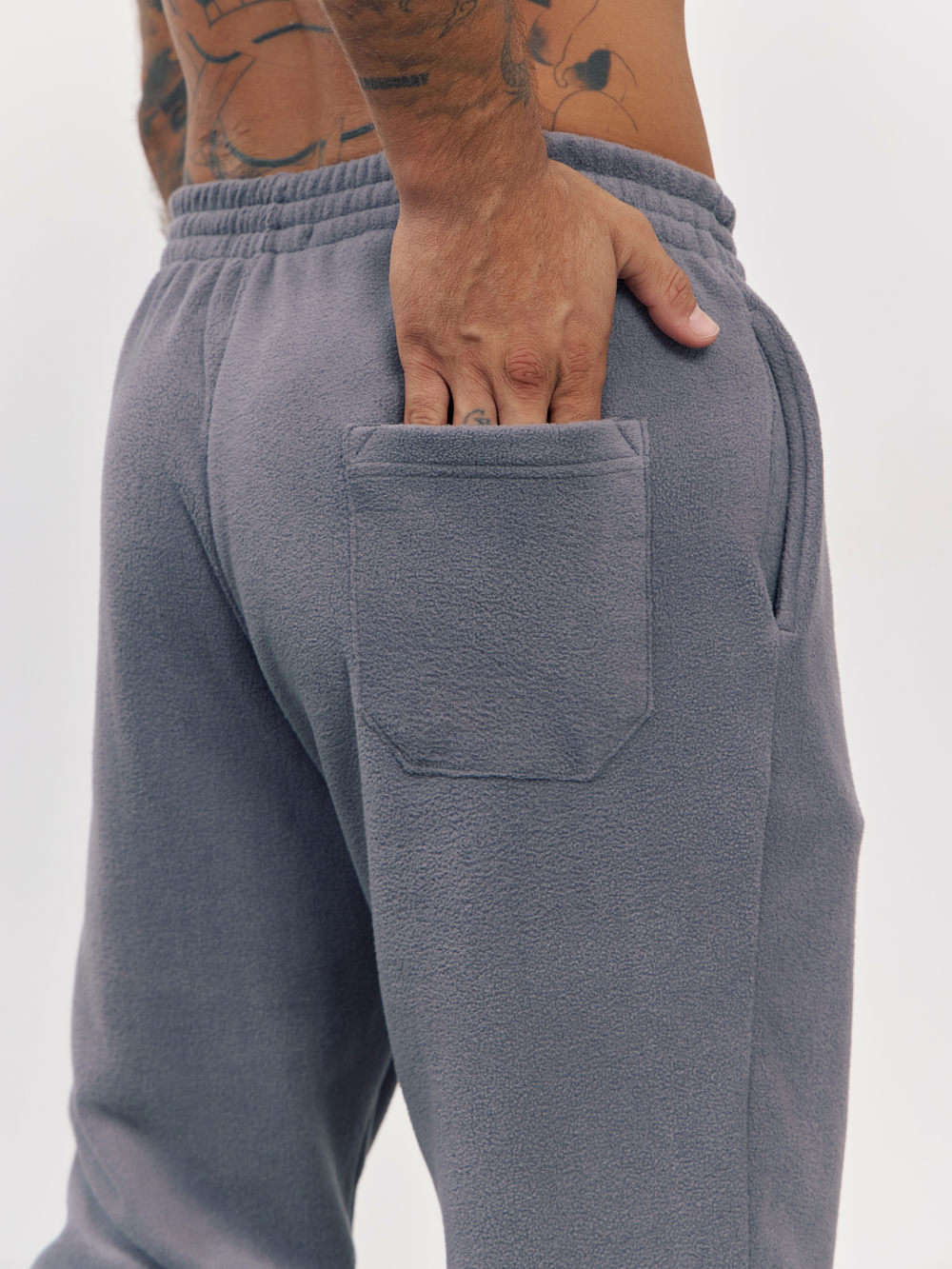 Брюки флисовые(серый)