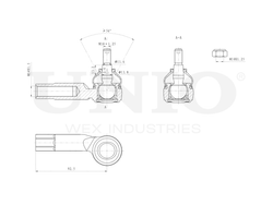 Наконечник рулевой правый UNIO SSP-10043