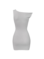 grey asymmetric dress