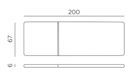 Матрас для шезлонг лежака Nardi Plano, бежевый