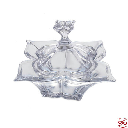 Конфетница с крышкой Crystalite Bohemia Florale 20 см