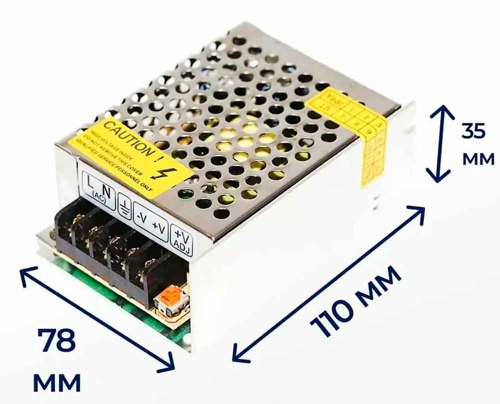 Источник питания 12V, 6.6A, 80W
