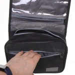 Косметичка - органайзер «Classic», цвет черный, в склад. виде 20*24*9, в расклад. виде 42*24*9см (несессер)