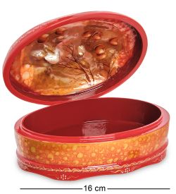 ШК-17/ 2 Шкатулка «Любава с яблоками» исп. Ермакова