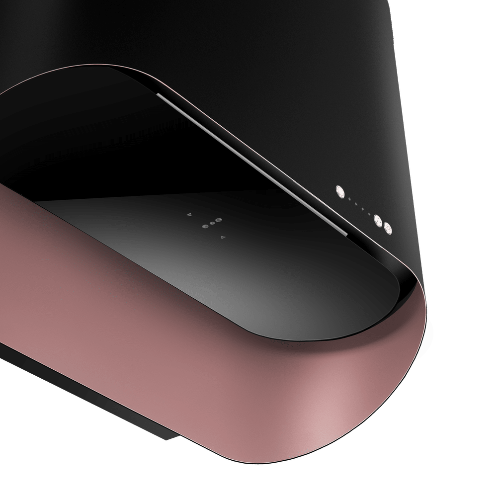 Кухонная вытяжка MAUNFELD GUNA 60 чёрный антрацит с розовым золотом