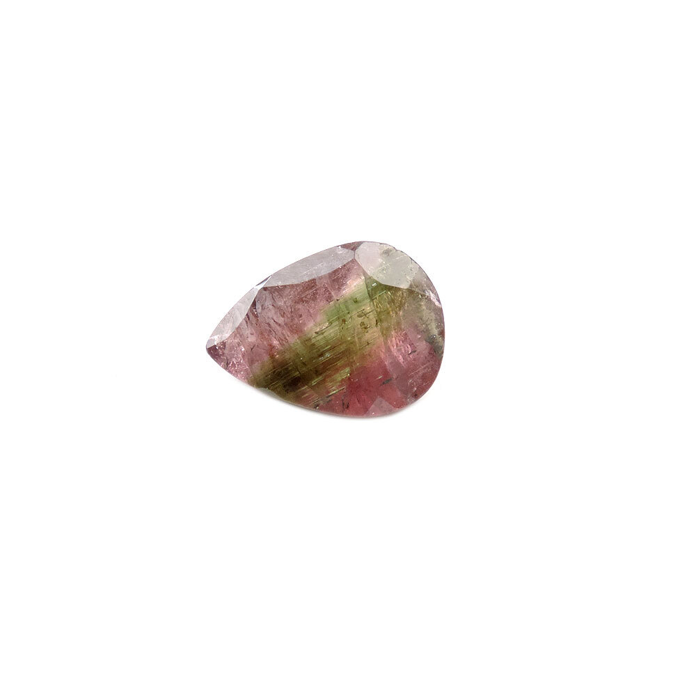 Вставка "Капля" турмалин арбузный 1.42ct