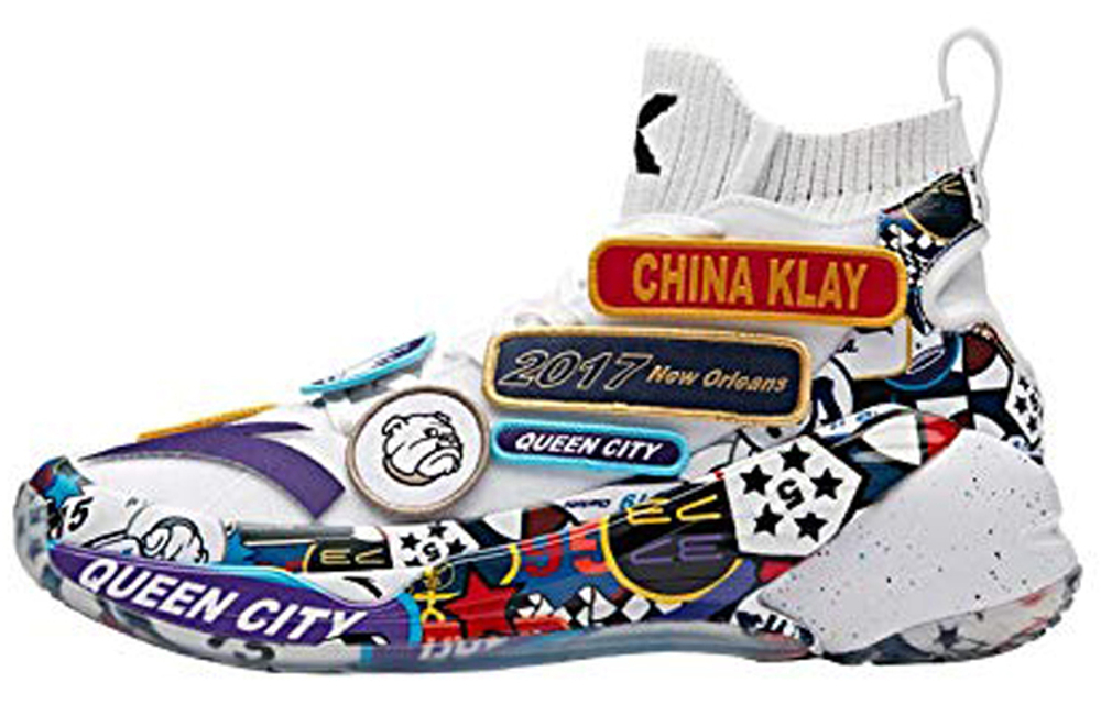 Anta Anta KT4 Thompson ALL STAR ALL STAR color matching shock absorption non-slip wear-resistant high-top actual combat basketball shoes men's white