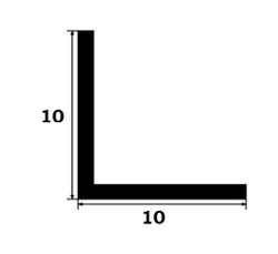 Уголок латунный без отверстий ЛПН-10х10 2700 мм