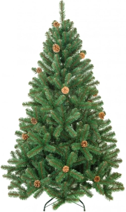 Искусственная елка Лапландия с шишками 180 см., мягкая хвоя, ЕлкиТорг (12180)