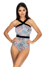 Совместный купальник с широкими бретелями из резинок (Размер: 75/38) (Цвет: разноцветный)