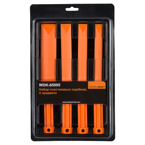 WiederKraft Набор пластиковых скребков 4 предмета.
