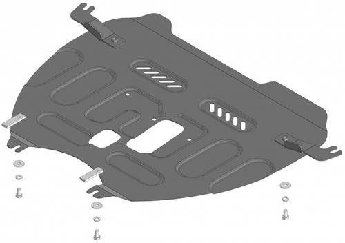 Защита стальная 2 мм Д,КПП Honda CR-V; V=1,5; 2,0 Hybrid; 4WD; АКПП; c 2022 г MOTODOR.70805