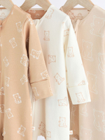 Комбинезон / Cлип для малышей Next N77-765, 3 шт., Бежевый