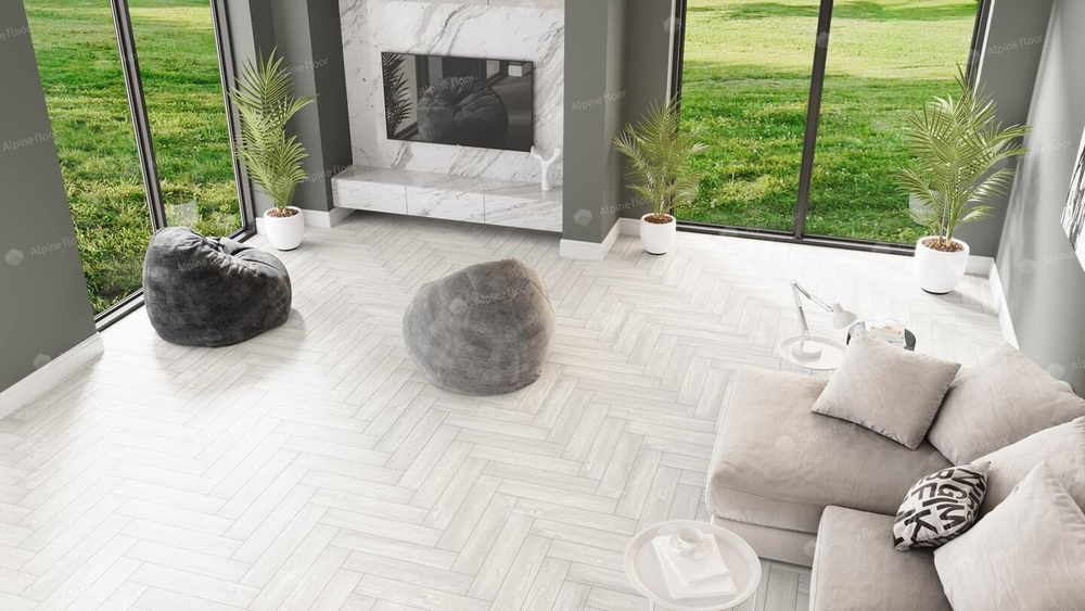 Каменно-полимерная плитка Alpine Floor Parquet Light Дуб Арктик ЕСО 13-4
