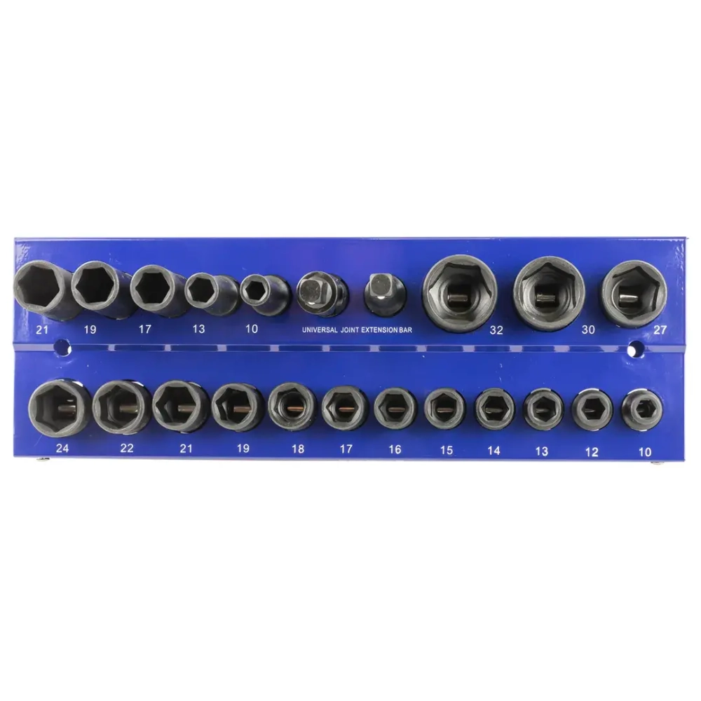 Головки ударные 1/2'', набор 22 пр. (6-гр.) YATAFORCE YF-50221MPB
