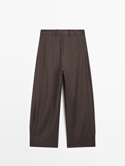 Massimo Dutti Брюки из 100% шерсти, шоколадный