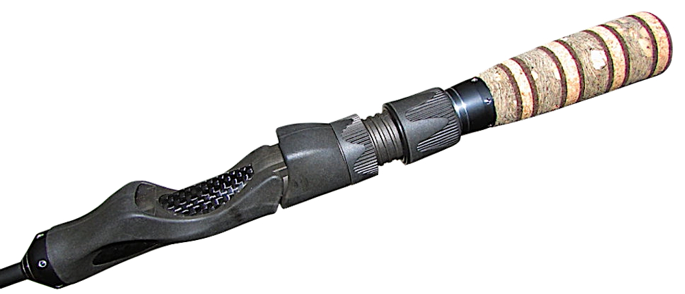 Удочка зимняя для блеснения Штекерная Kaida Gold Shark 500 Hard 50см Ручка пробка 1колено 4кольца