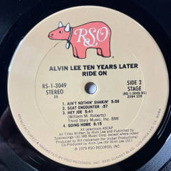 Винтажная виниловая пластинка LP Alvin Lee and Ten Years Later Ride On (USA 1979)