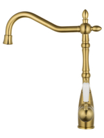 Смеситель для кухни c подключением фильтра WONZON & WOGHAND, Брашированное золото (WW-88458006-BG)