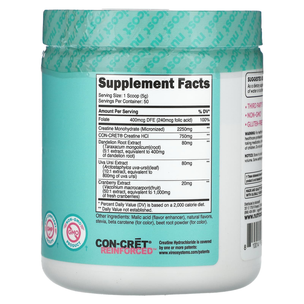 Nutricost, Для женщин, креатин, персик и манго, 260 г (9,2 унции)