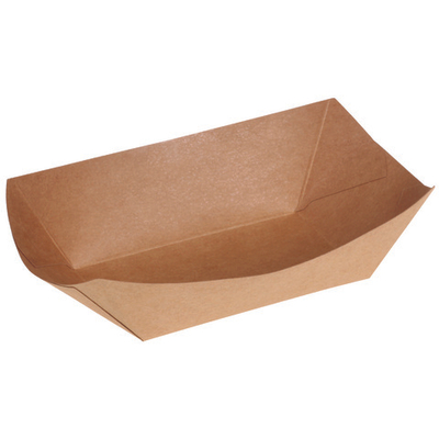 Лоток из крафт картона Boat Tray S 107х70х41мм 1/(250)/1000