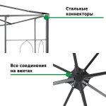 Тент садовый Green Glade 43301 3х3м полиэстер