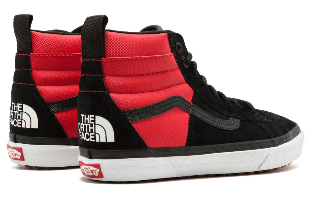 Vans SK8 46 MTE DX The North Face Red high-top sneakers for men and women with the same black and red