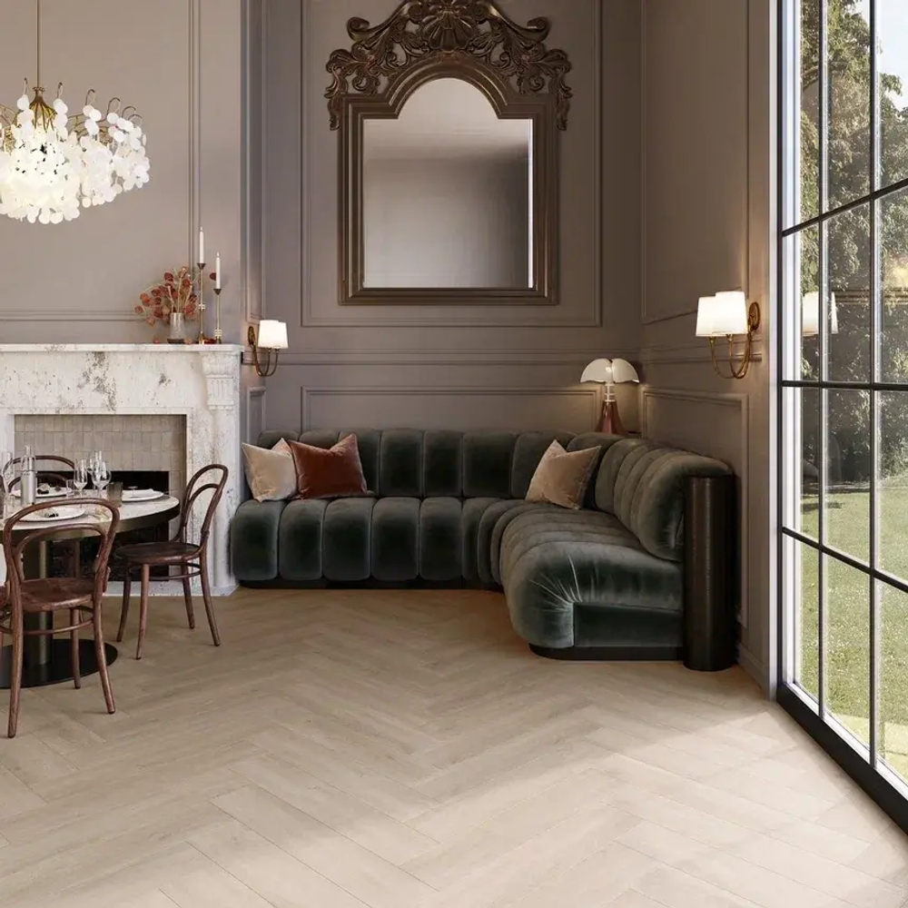 LVT плитка Invictus Maximus Herringbone Divine Oak Pure