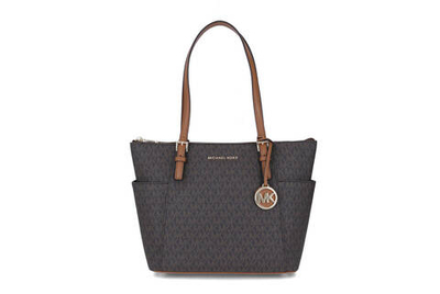 кожаная сумка-шопер jet set item Michael Kors - коричневый(30S0GTTT1B)