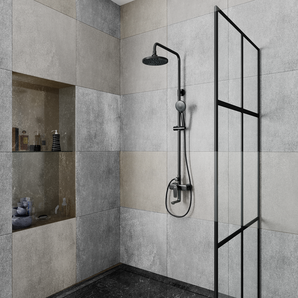 Душевая система DK Bayern.Furth DA1523705B18 черный