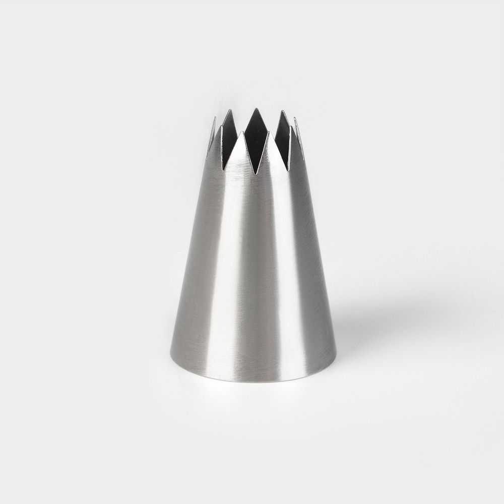 Насадка кондитерская «Открытая звезда», d=3,4 см, выход 1,6 см, нержавеющая сталь