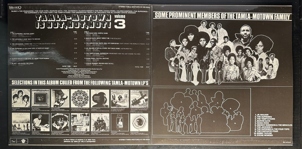 Сборник Tamla-Motown Is Hot, Hot, Hot! Volume 3 (Швеция 1972г.)