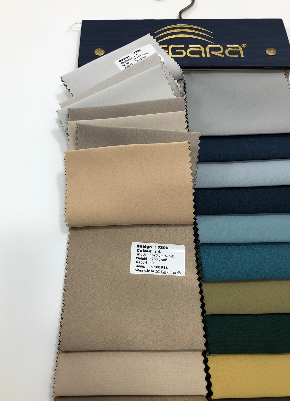 Портьерная ткань двусторонний dimout Megara арт. 5200 (высота 320 см, Турция)