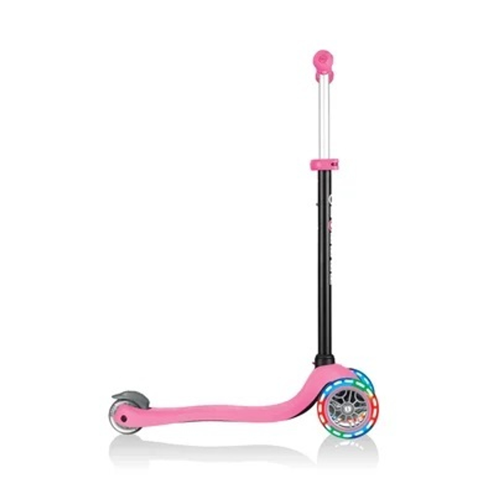 Самокат Globber Go Up Sporty Plus Lights розовый