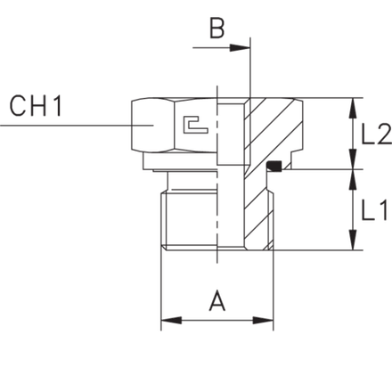 Соединение PFE BSP 1/4" BSP 1/8" CAST