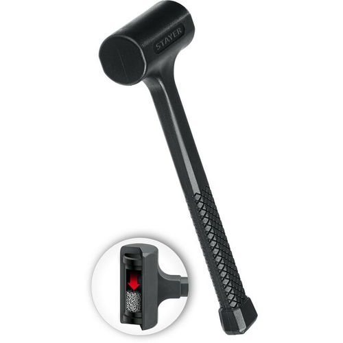 STAYER 450 г, 40 мм, облитый эластомером, безынерционный молоток 2042-450