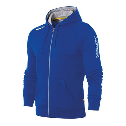 Куртка от костюма с капюшоном муж. MIKASA MT526-029-XS, р.XS, 70% хлопок 30% полиэстер, синий