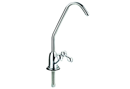 Кран 7,5 см с керамическим переключателем - silver (F-07-2BC-L SILVER 1/4")